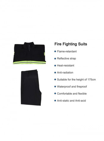 Flame Retardant Clothing Black 44.5x38.0x6.0centimeter