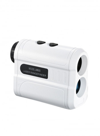 600m Golf Rangefinder Outdoor Handheld Laser Distance Tester White 14.5x6.3x9.8centimeter