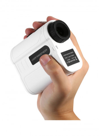 600m Golf Rangefinder Outdoor Handheld Laser Distance Tester White 14.5x6.3x9.8centimeter