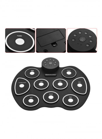 Portable Electronic Drum Digital USB 9 Pads Roll Up Drum Set