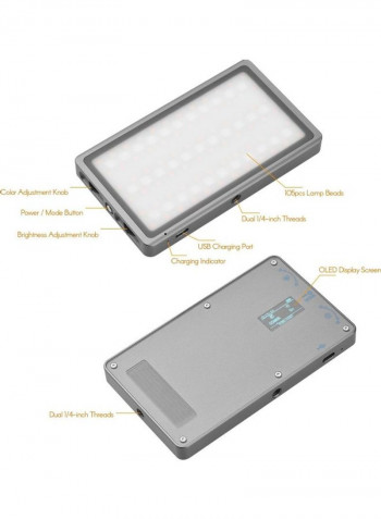 7-Colour Mode Video LED Light Panel Multicolour