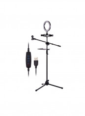 Professional LED Photography Ring Light Kit Black/White