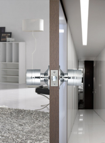 Smart Digital Door Lock With Bluetooth Function Silver 22.20 x 9.50 x 14cm