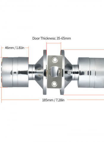Smart Digital Door Lock With Bluetooth Function Silver 22.20 x 9.50 x 14cm