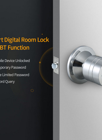 Smart Digital Door Lock With Bluetooth Function Silver 22.20 x 9.50 x 14cm