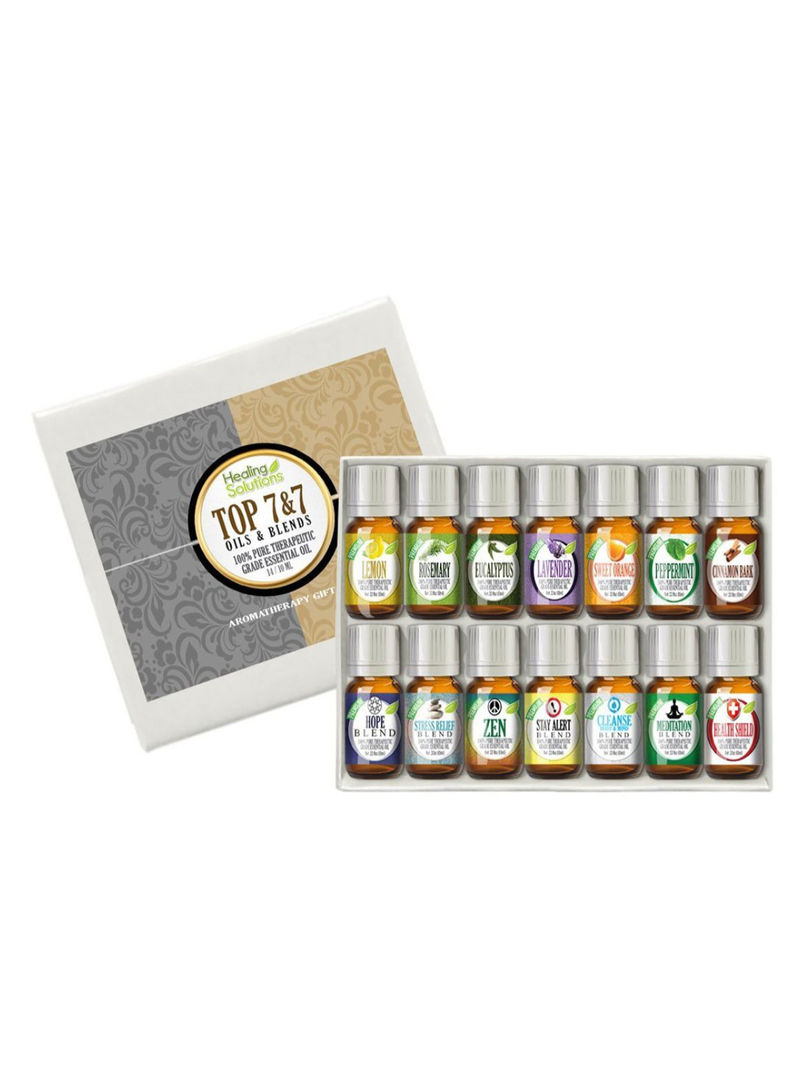 14-Piece Blends And Top Single Therapeutic Grade Essential Oil Set 14 x 10ml