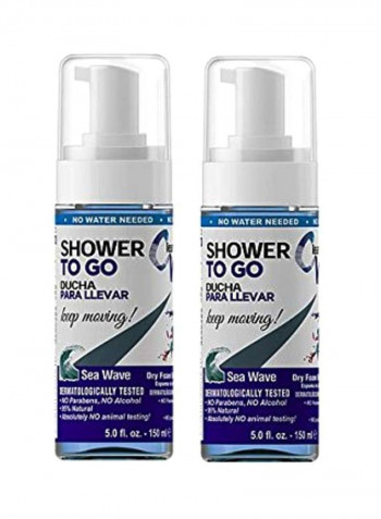 2-Piece Shower To Go Body Wash - Sea Wave 5ounce