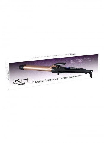 Professional Digital Curling Iron Black/Gold
