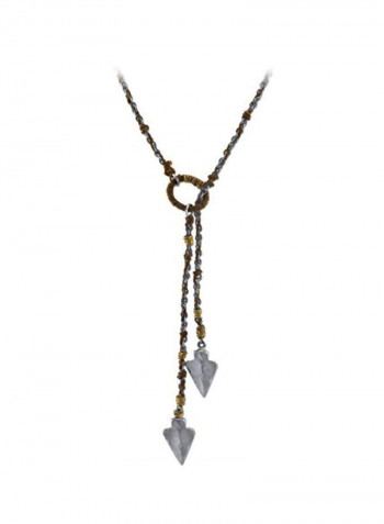 Double Pewter Arrowhead Necklace