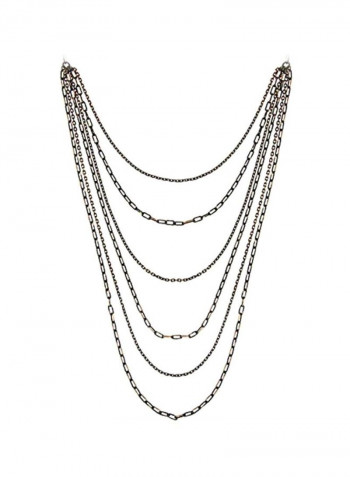 Gold Plated Layered Chain Necklace