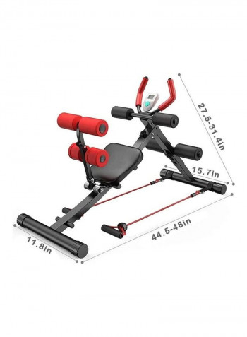 Adjustable Ab Coaster Detachable Sit Up Bench Standardcm