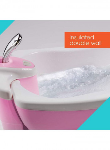 Bubbling Spa And Shower Bath Tub, 0+ M - Pink Checkers
