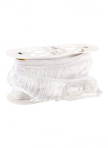 Fringe Trim White