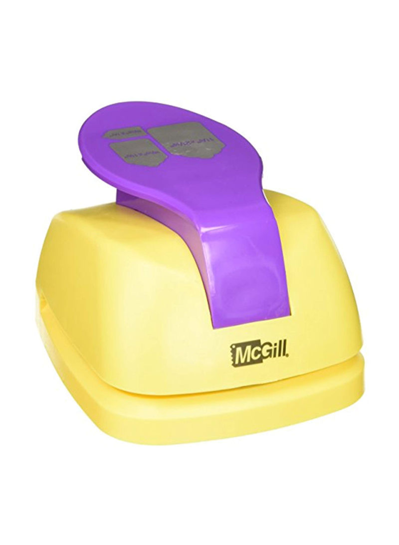 Multi Tags Punch - Scalloped Yellow/Purple