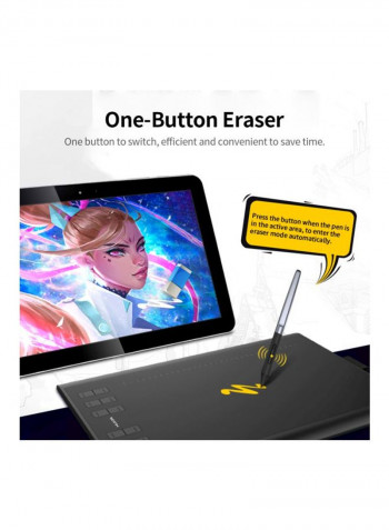 USB Graphic Drawing Tablet Black