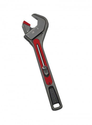 Mach Series Adjustable Wrench Black/Red 8inch
