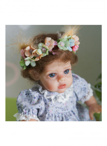Realistic Silicone Baby Doll with Crown Garland