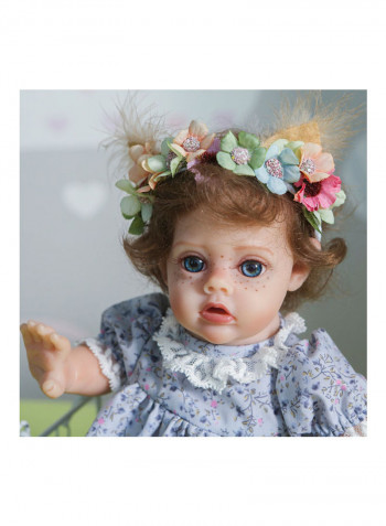 Realistic Silicone Baby Doll with Crown Garland