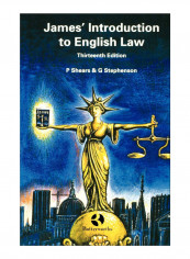 James' Introduction To English Law Paperback 1st reviews James' Introduction To English Law Paperback 1st