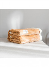 Lattice Warm Cozy Blanket Cotton Orange 150x200centimeter