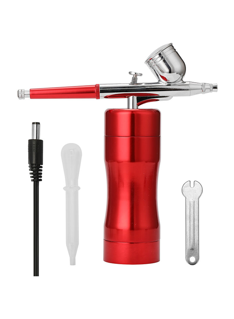 Portable Paint Spray Pump Red/Silver