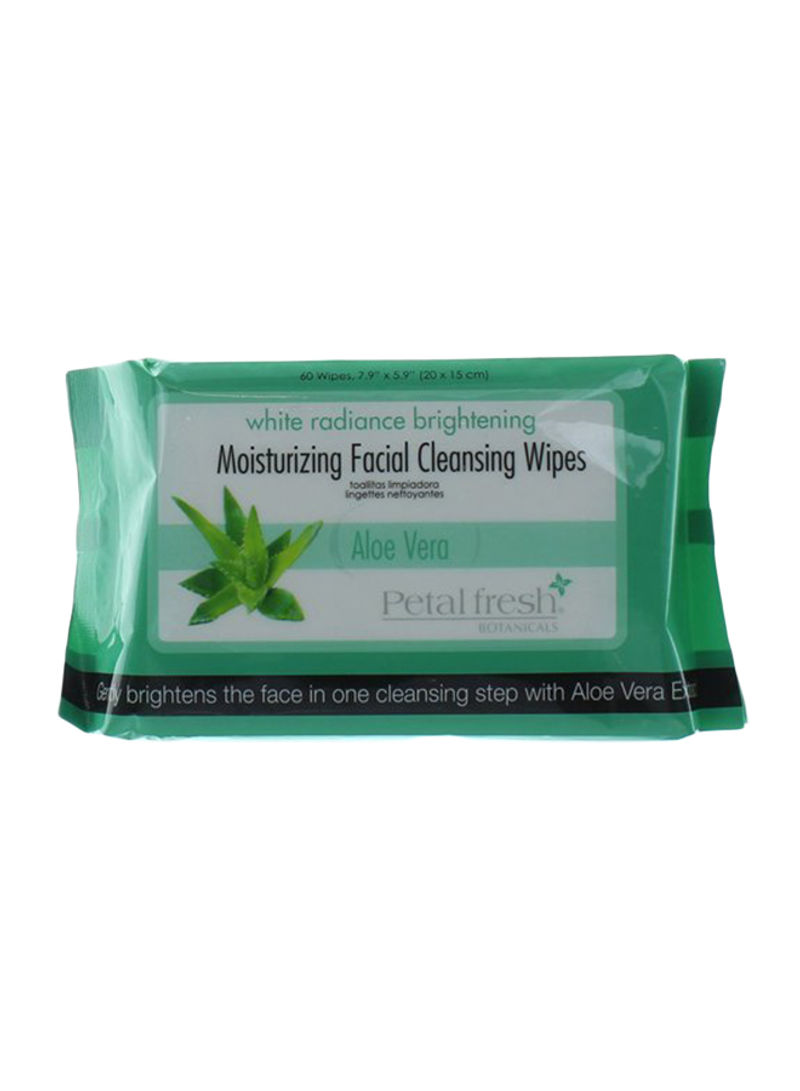 Pack Of 2  Moisturizing Facial Cleansing Wipes White
