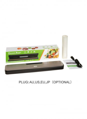 Portable Automatic Vacuum Air Sealing System With Bag Black/Brown 428x84x38millimeter