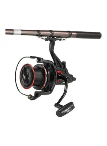 Ball Bearings Spinning Fishing Reel With Interchangeable Collapsible Handle 21x21x12.5cm