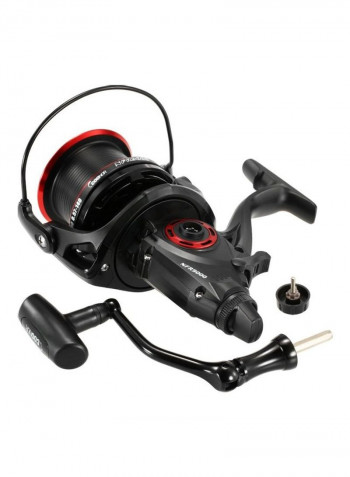Ball Bearings Spinning Fishing Reel With Interchangeable Collapsible Handle 21x21x12.5cm