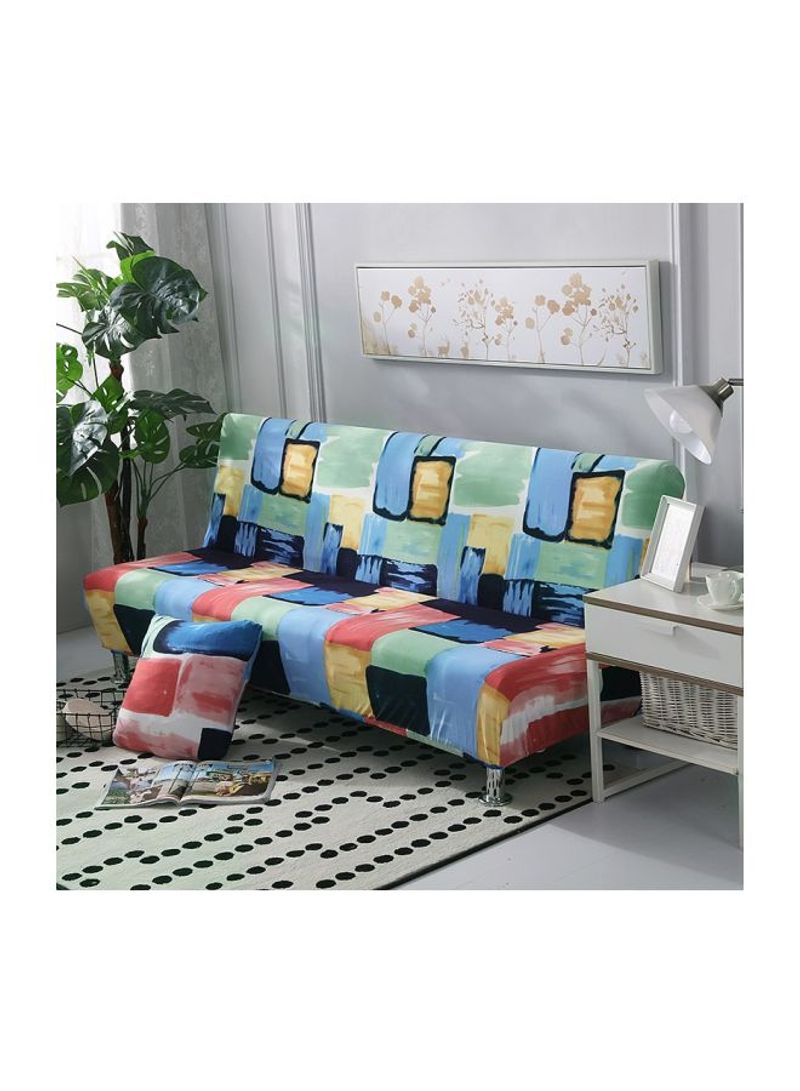 Non-Slip Full Covered Sofa Cover Blue/Red/Green One Size