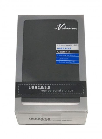 Portable External Hard Drive 1TB Black