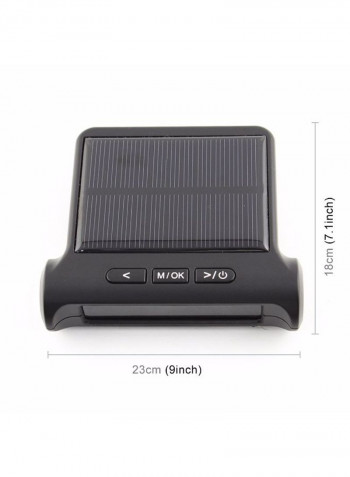 Solar Powered Internal Tire Pressure Monitor With LCD Display