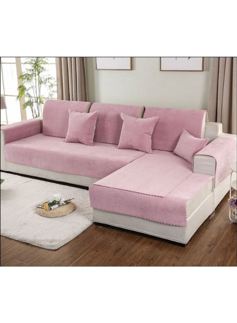 Waterproof Anti-Slip Sofa Cover Pink
