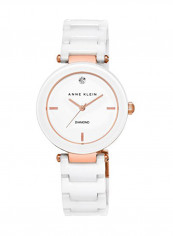 Women's Diamond Accented Ceramic Analog Watch