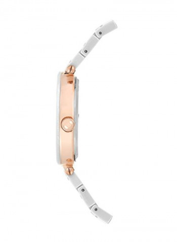 Women's Diamond Accented Ceramic Analog Watch