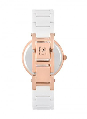 Women's Diamond Accented Ceramic Analog Watch