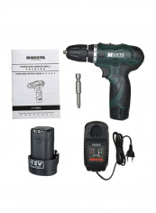 Multifunctional Cordless Electric Drill Kit Green/Black