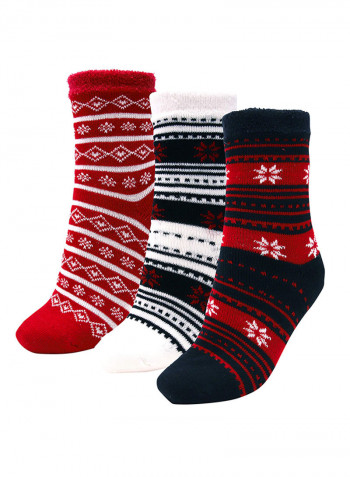 3-Pairs Of Cosy Cabin Socks