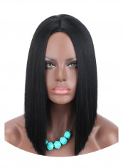 Synthetic Natural Short Straight Hair Wig Black reviews Synthetic Natural Short Straight Hair Wig Black