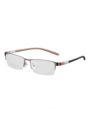 Men's Rectangular Half Rim Eyeglasses Frame YJ0008899