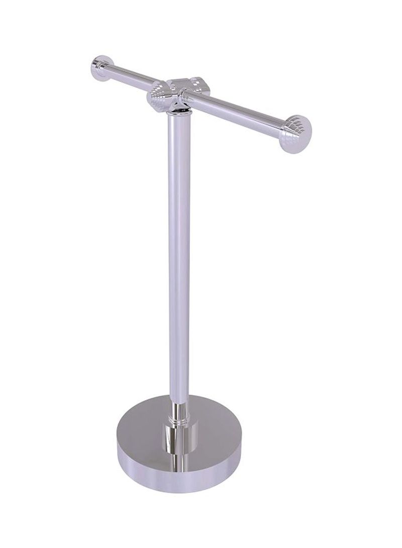 Southbeach Collection Vanity Top 2 Arm Guest Towel Holder Polished Nickel 12x13x13inch