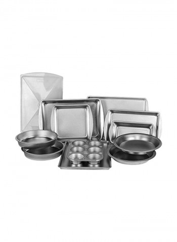 12-Piece Bakeware Set Grey