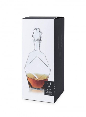 Faceted Liquor Decanter clear 40inch