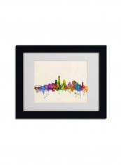 Milwaukee Skyline Wall Art Multicolour 11 x 14inch