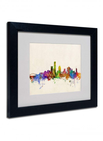 Milwaukee Skyline Wall Art Multicolour 11 x 14inch