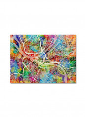 Pittsburgh Pennsylvania Skyline Canvas Wall Art multicolour 12 x 19inch