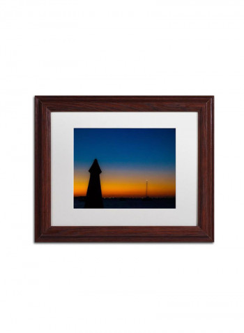 Turks Sunset Ii Wooden Framed Wall Art multicolour 11 x 14inch