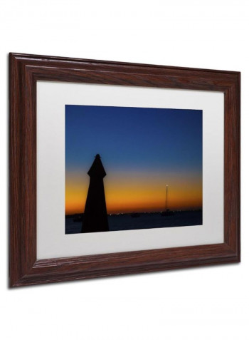 Turks Sunset Ii Wooden Framed Wall Art multicolour 11 x 14inch