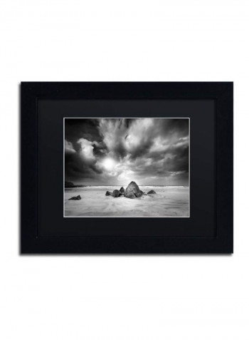 Don'T Move Framed Wall Art Black/White 11 x 14inch