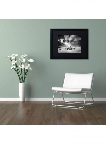 Don'T Move Framed Wall Art Black/White 11 x 14inch